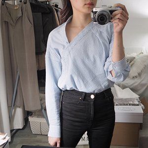 Habitual Daphne asymmetrical striped top